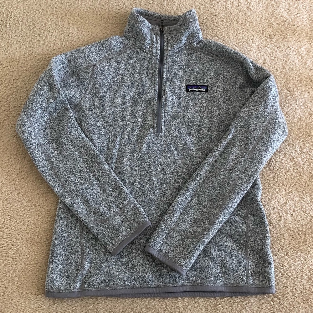 Patagonia gray quarter zip better sweater size S